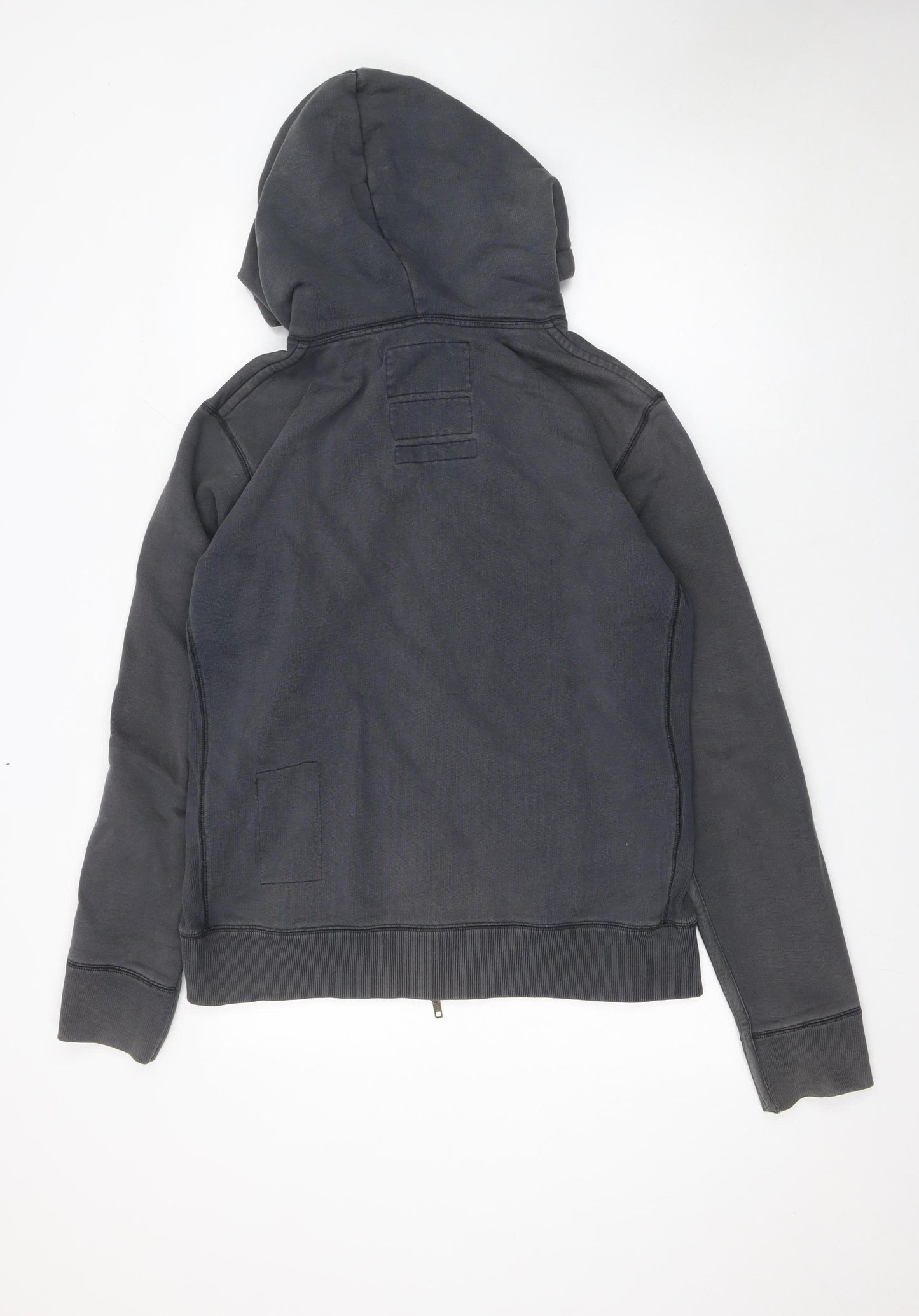 Mens UK L Regular AllSaints Grey Full Zip Hoodie