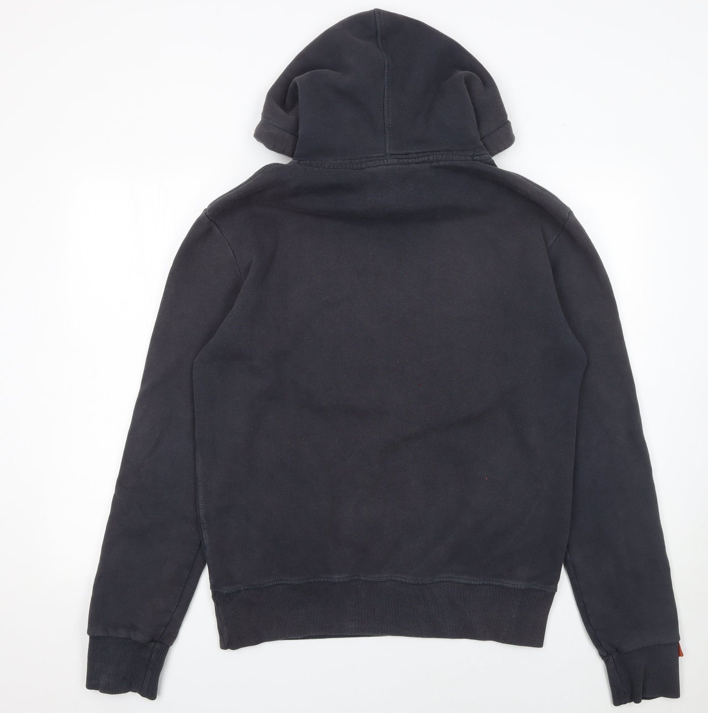 Mens UK M Regular Superdry Black Pullover Hoodie