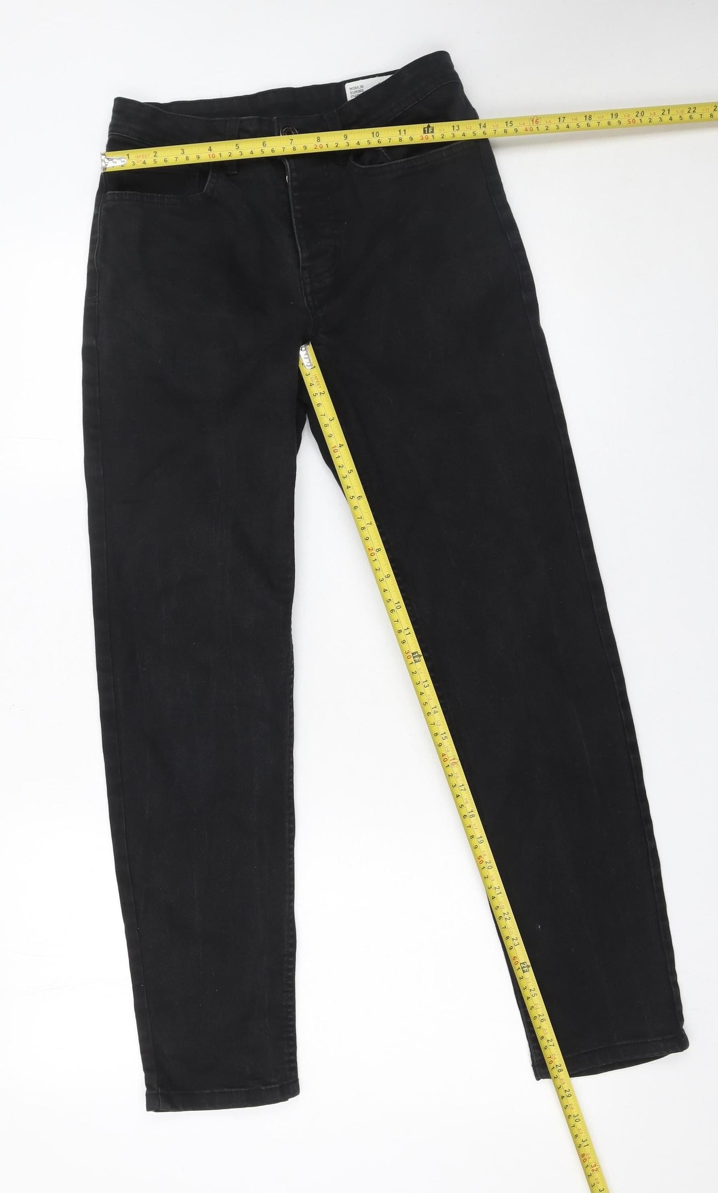 Denim Co. Men's Black Slim Stretch Jeans W28 L30