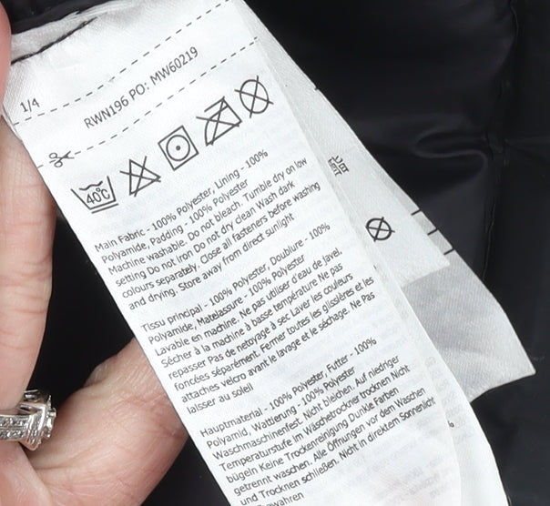 Womens UK Size 16 Regular Regatta Black Polyester Coat