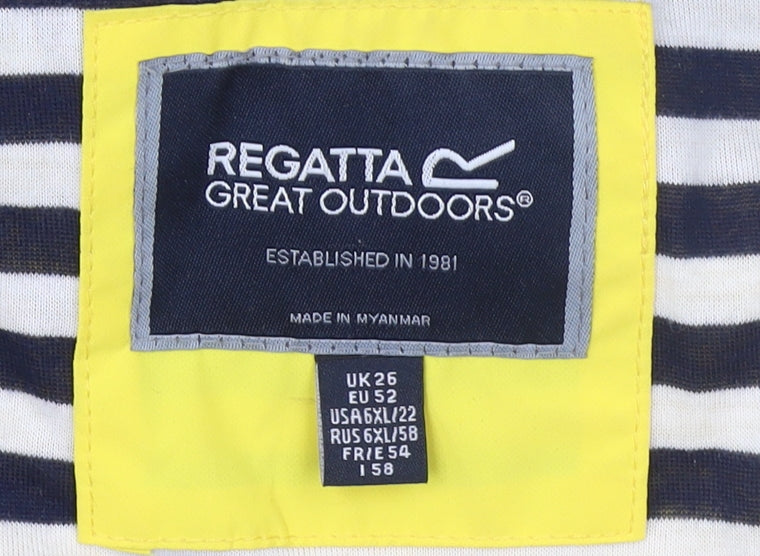Womens UK Size 26 Regular Regatta Yellow Polyester Jacket