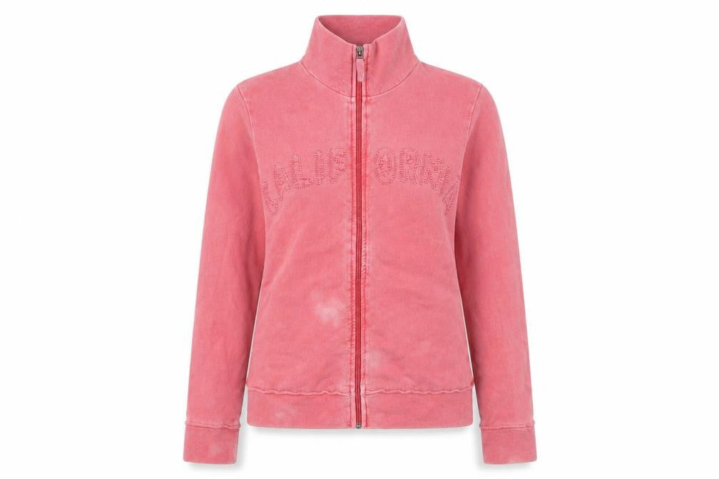 Active Women Pink Full Zip California Sweatshirt Size 8-10