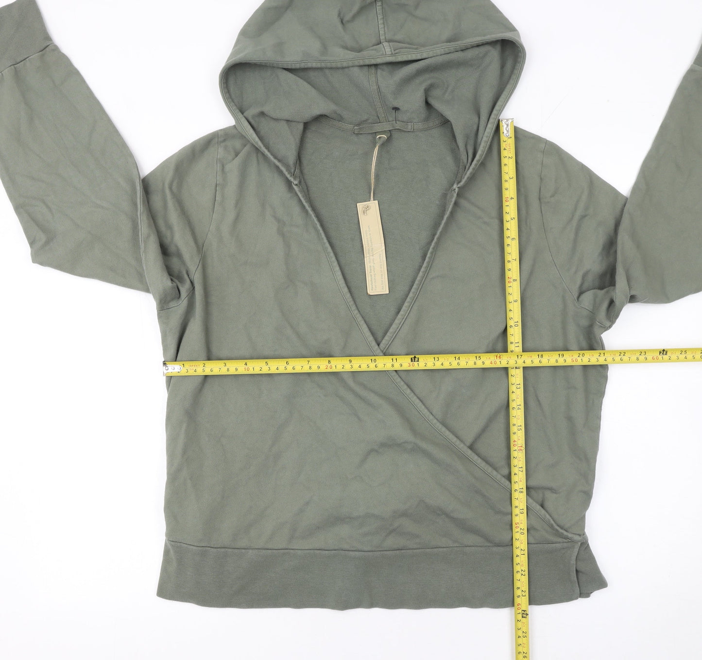 Hawkshead Women’s Khaki Green Size 20 Cotton Wrap Hoodie