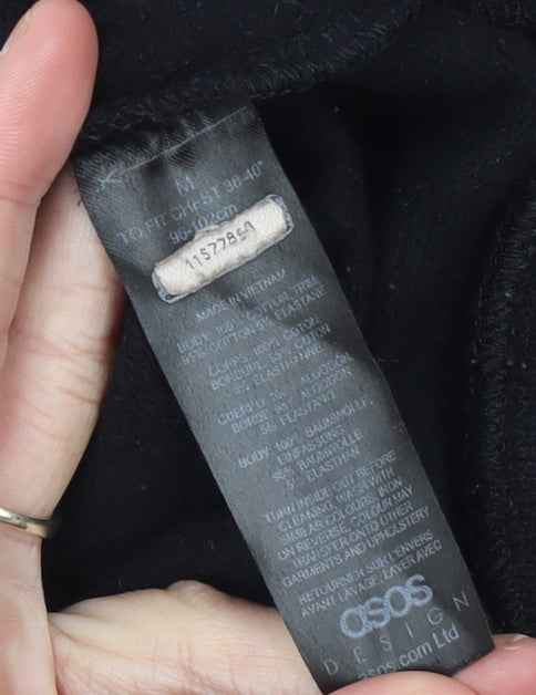 ASOS DESIGN Men's Black Tokyo Japan Dragon Graphic Pullover Hoodie Size M