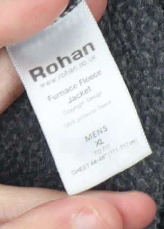 Rohan Mens Grey XL Furnace Fleece Full Zip Jacket Outdoor