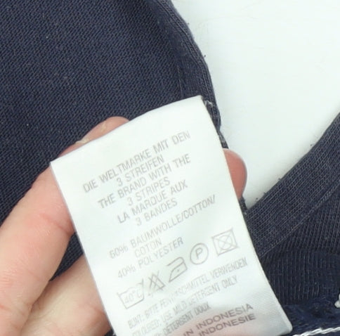 Adidas Men's Blue Tank Top L Sports Gym Training Vest