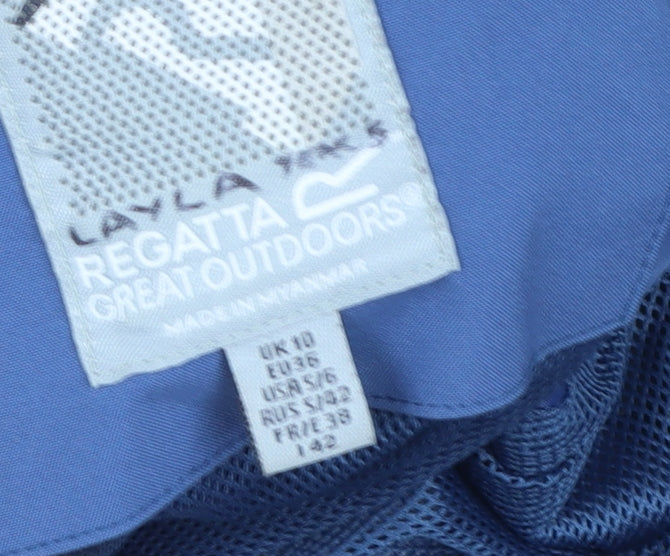 Womens UK Size 10 Regular Regatta Blue Polyester Jacket