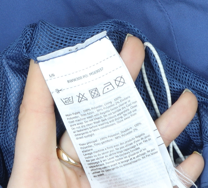 Womens UK Size 10 Regular Regatta Blue Polyester Jacket