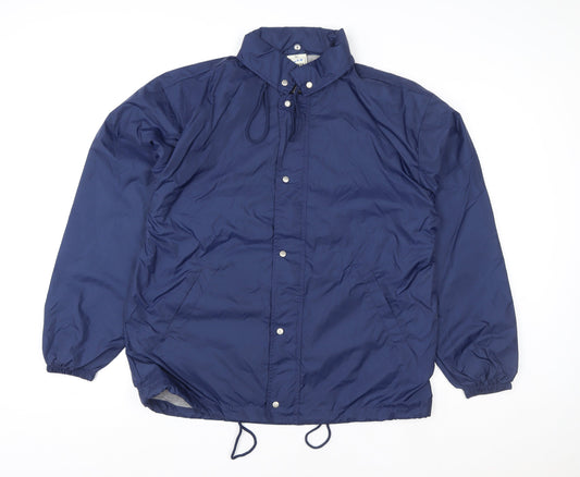 Fruit of the Loom Women’s Blue L Lightweight Nylon Windbreaker Jacket