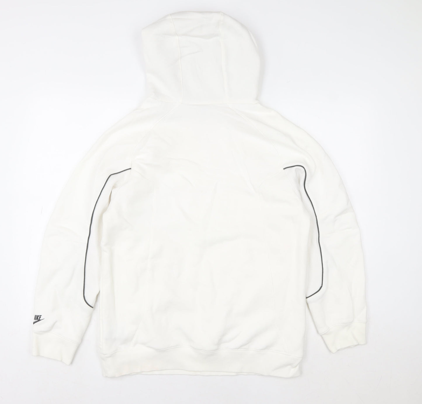 Mens UK XL Regular Nike White Pullover Hoodie