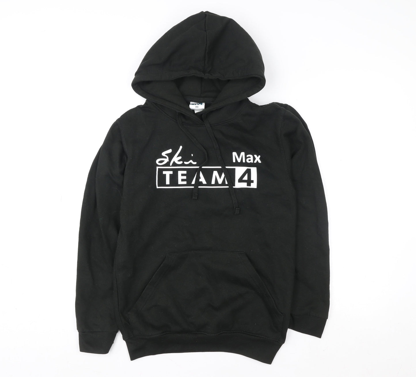 Uneek Mens Black Ski Team Hoodie XS Pullover Fleece