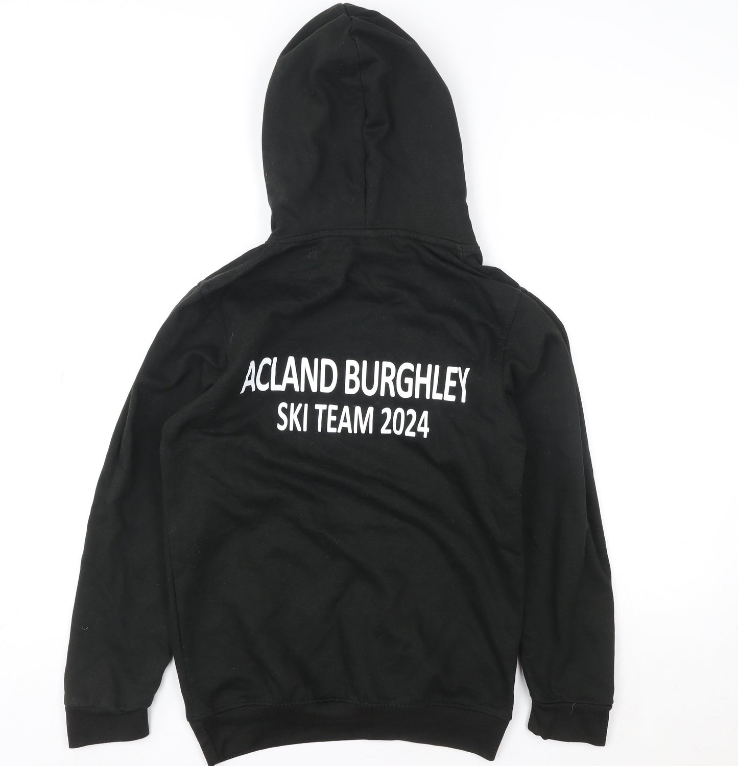 Uneek Mens Black Ski Team Hoodie XS Pullover Fleece