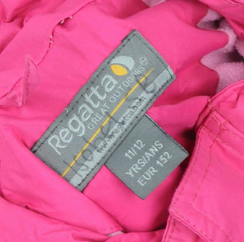 Teenss UK Size M Regular Regatta Pink Polyester Blend Jacket