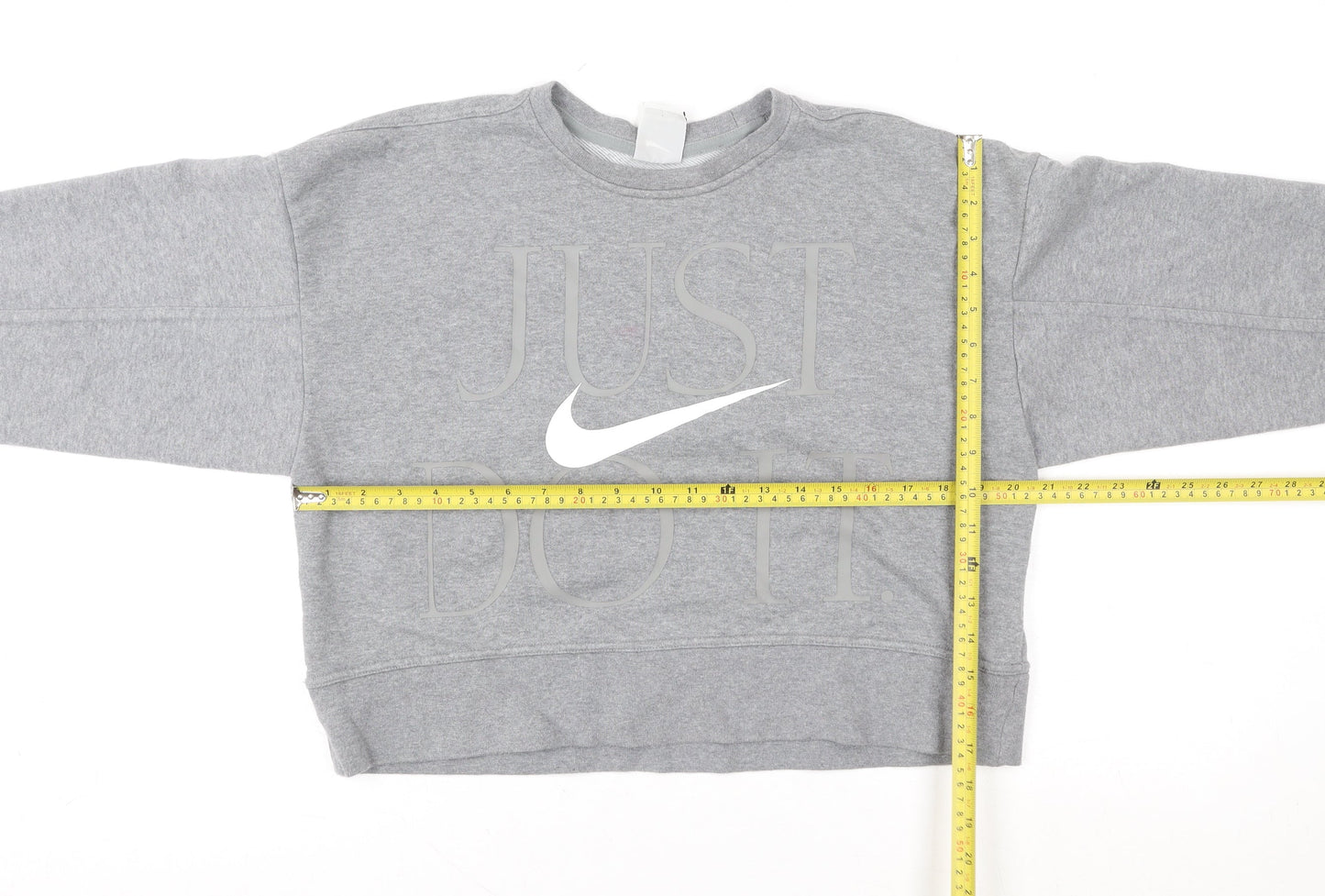 Nike Womens Grey XS Pullover Crew Neck Dri-FIT Sweatshirt