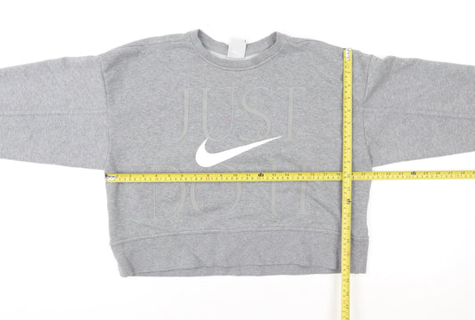Nike Womens Grey XS Pullover Crew Neck Dri-FIT Sweatshirt