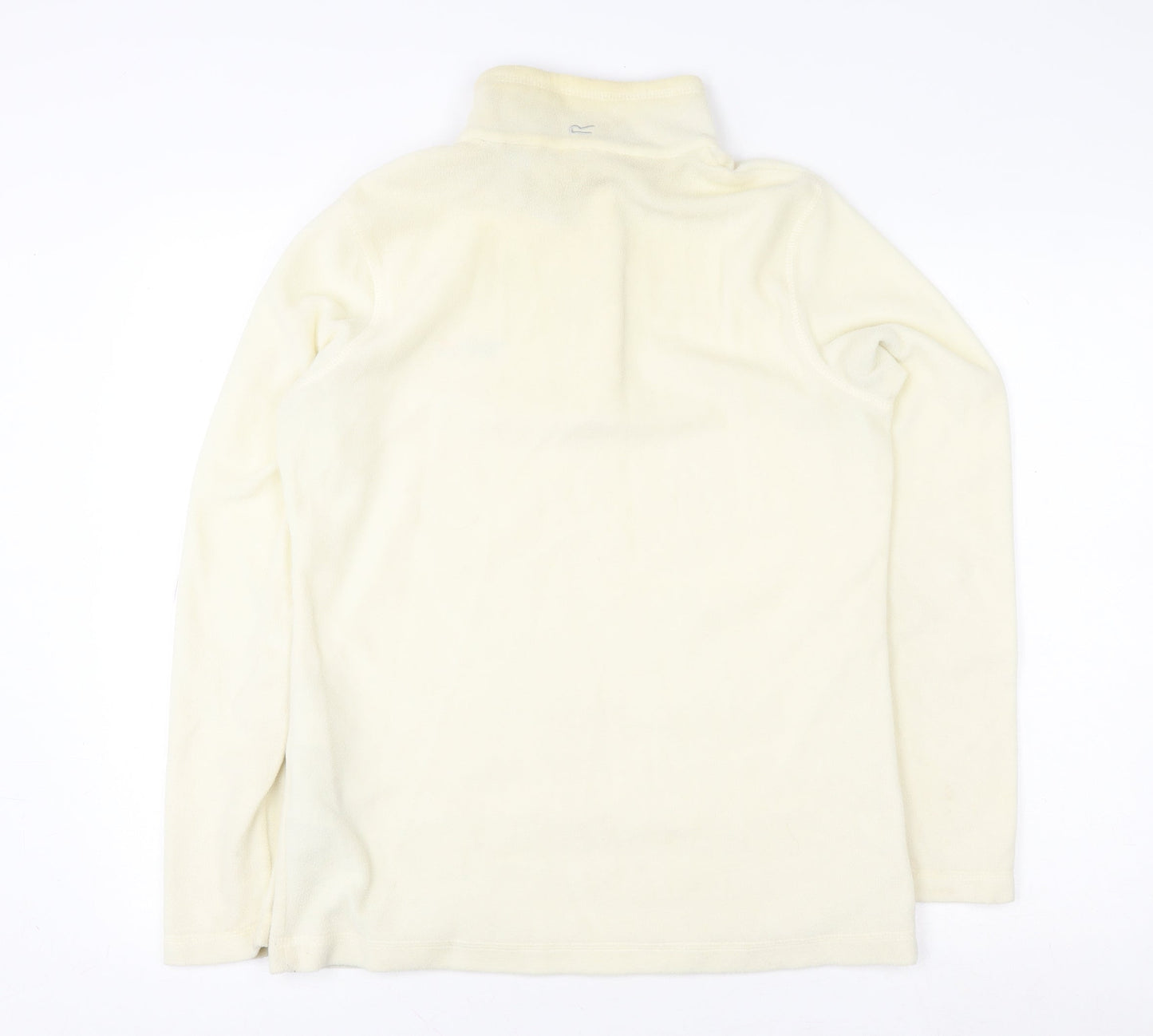 Regatta Great Outdoors Women Beige Fleece 1/4 Zip Pullover UK 10