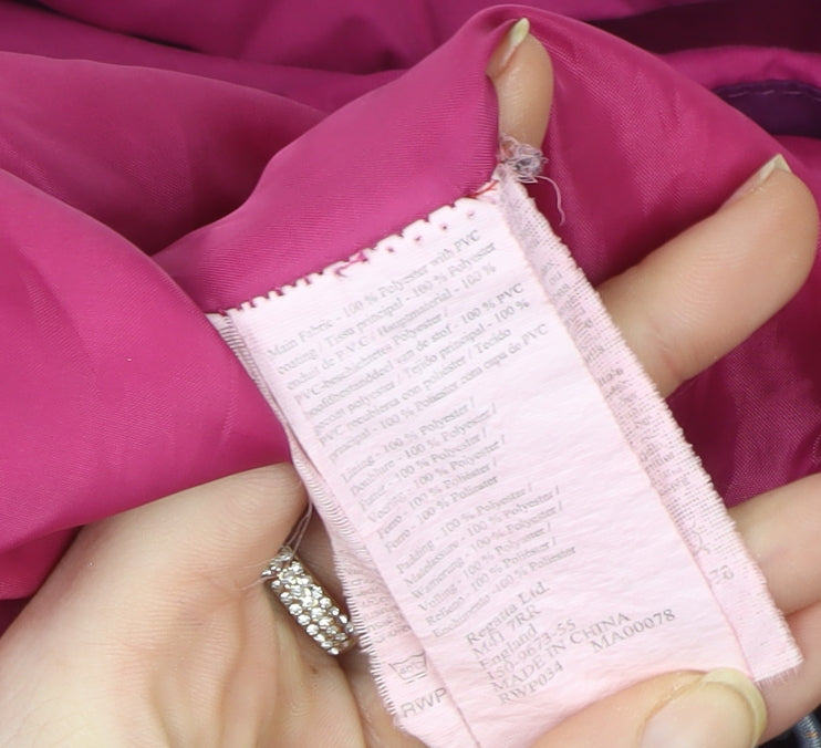 Womens UK Size 14 Regular Regatta Pink Polyester Jacket