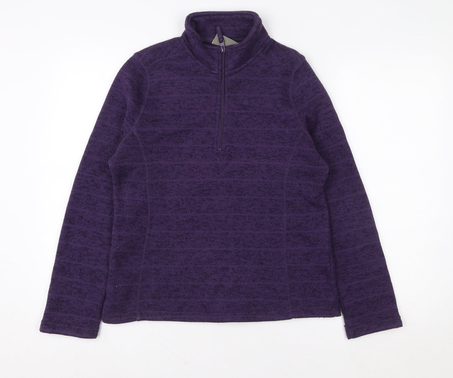 Mountain Warehouse Women's Purple Fleece Pullover Size 10 1/2 Zip Sweatshirt