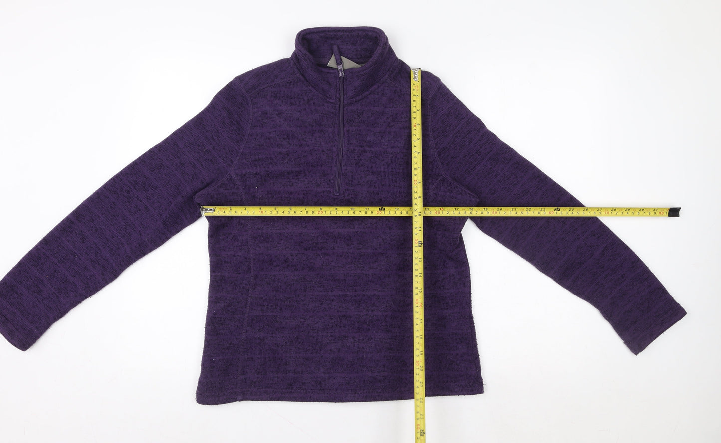 Mountain Warehouse Women's Purple Fleece Pullover Size 10 1/2 Zip Sweatshirt