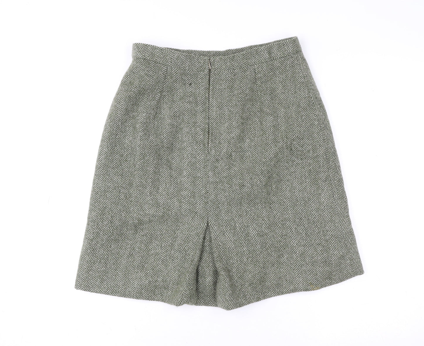 Dorene Womens Grey Wool Tweed A-Line Skirt Size 14