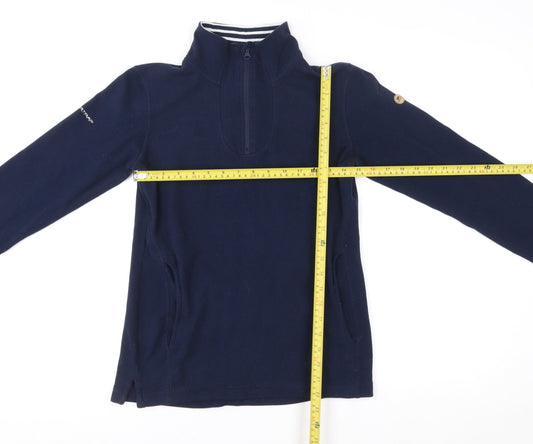 Trespass Womens Navy XS 1/2 Zip Fleece Pullover Sweatshirt