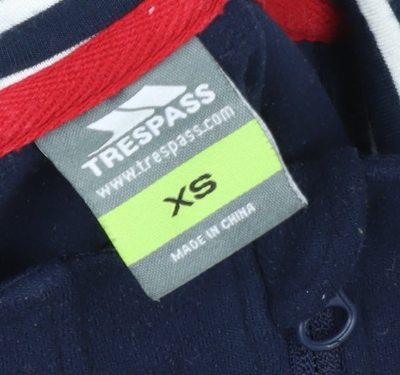 Trespass Womens Navy XS 1/2 Zip Fleece Pullover Sweatshirt