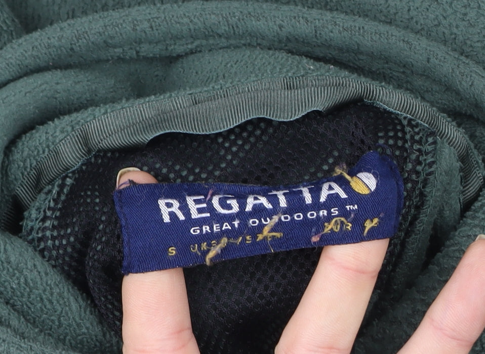 Mens UK S Regular Regatta Green Full Zip Sweatshirt