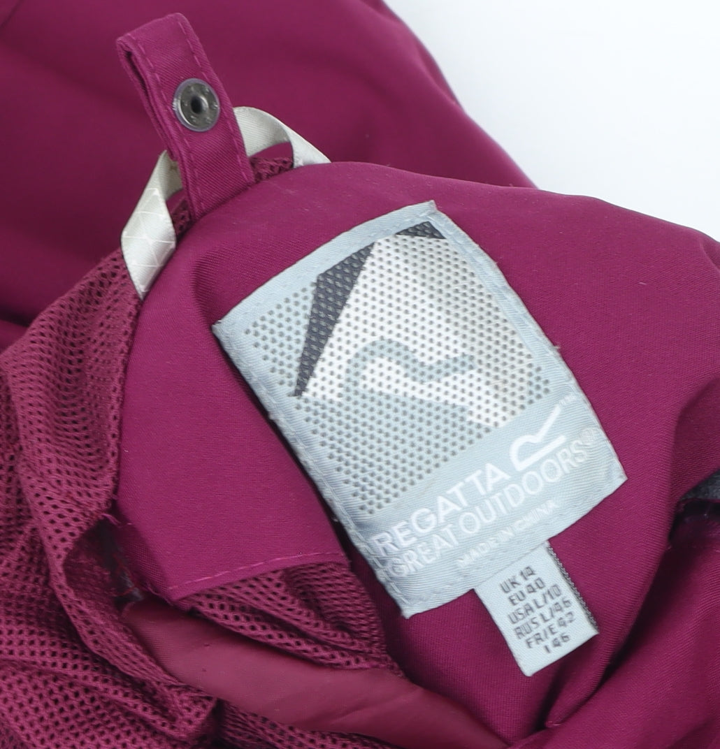 Womens UK Size 18 Regular Regatta Purple Polyamide Blend Jacket