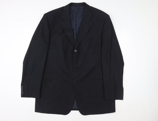 Hugo Boss Womens Black Wool Suit Jacket Size 28 Regular Fit