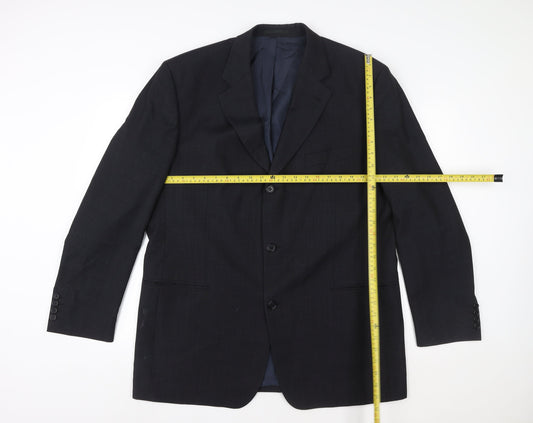 Hugo Boss Womens Black Wool Suit Jacket Size 28 Regular Fit