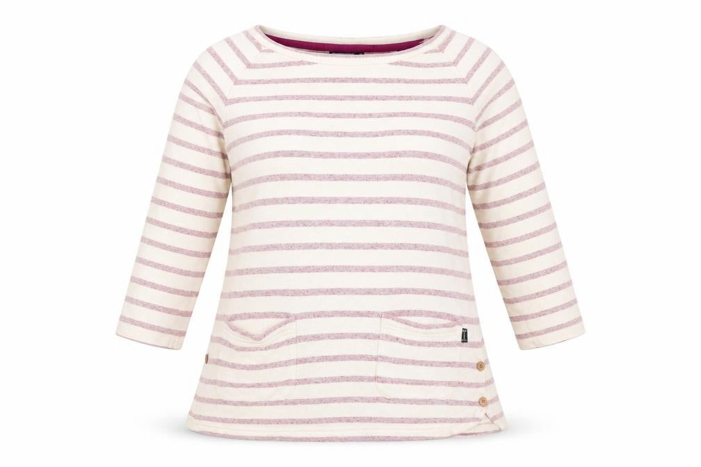 Weird Fish Women’s Pink Stripe Size 10 Tunic Sweatshirt