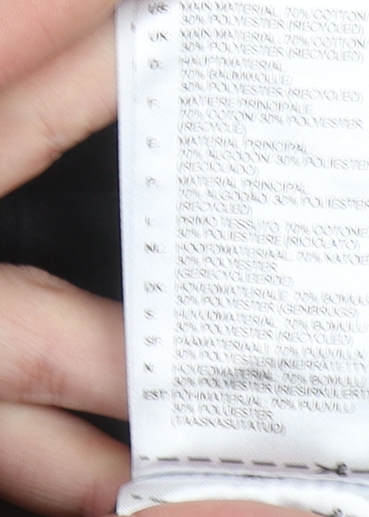 Adidas Women's Black Pullover Hoodie Medium Cotton Blend