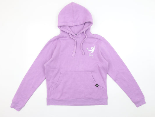 Joma Womens Lilac Pullover Hoodie Medium Cotton Blend Gym Sweatshirt