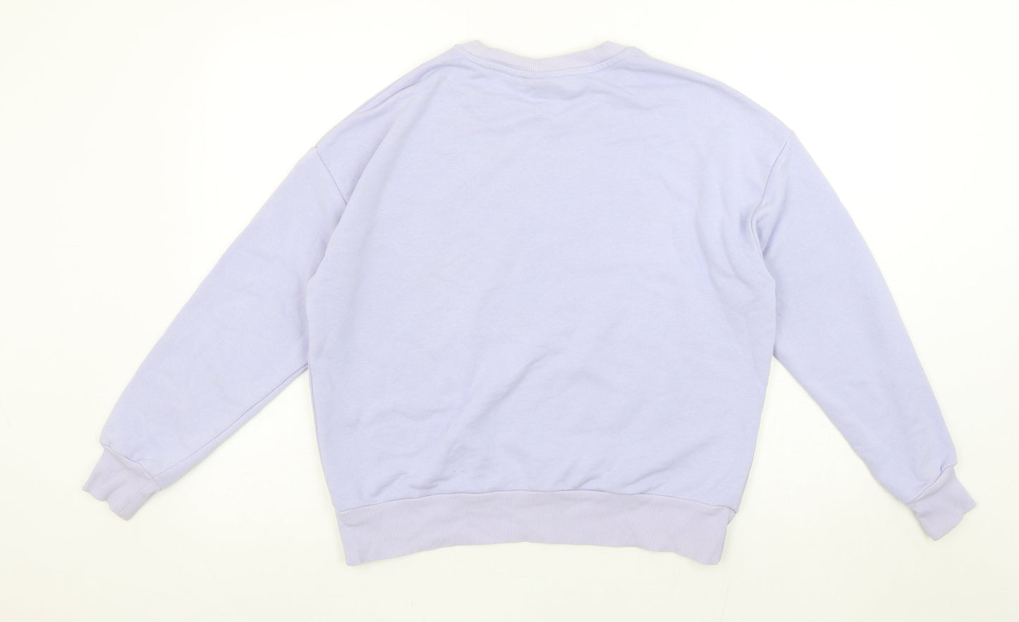 Vila Women Lilac Sweatshirt S Crew Neck Long Sleeve Casual