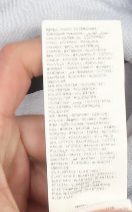 Puma Women Light Blue Pullover Hoodie Medium Hooded Sweatshirt Casual