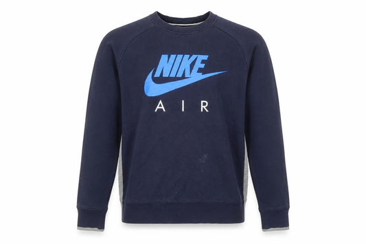 Mens UK L Regular Nike Blue Pullover Sweatshirt