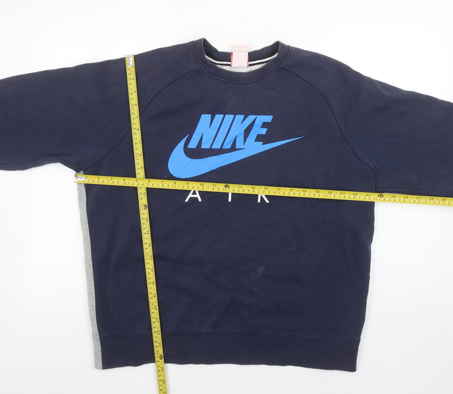 Mens UK L Regular Nike Blue Pullover Sweatshirt
