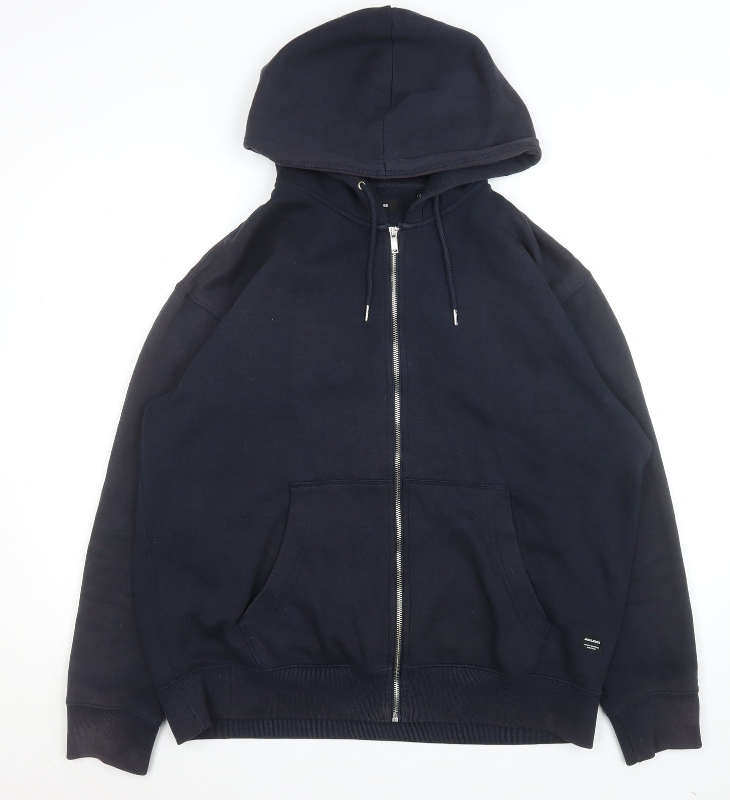 Jack & Jones Men’s Black XL Full Zip Hoodie Jacket