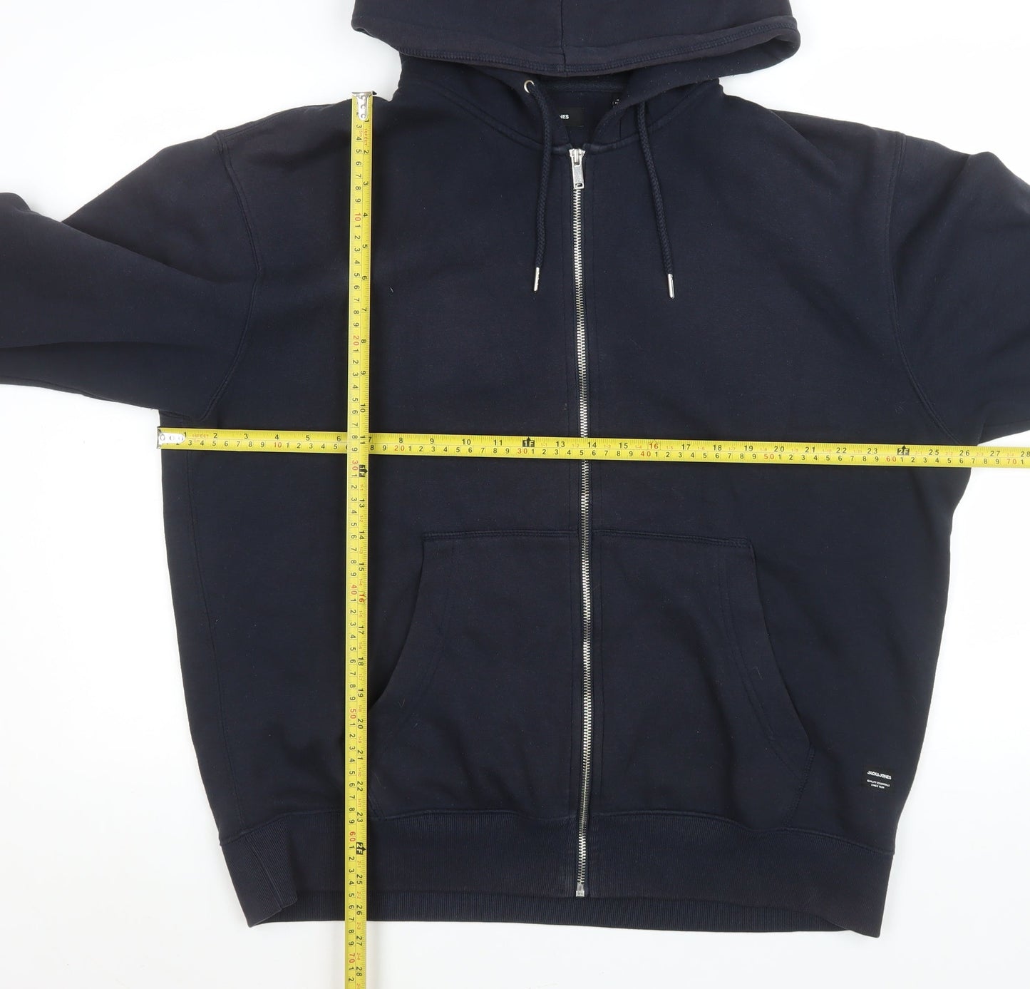 Jack & Jones Men’s Black XL Full Zip Hoodie Jacket