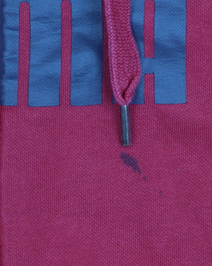 Puma Men's Red Full Zip Hoodie Jacket M Cotton Blend Casual