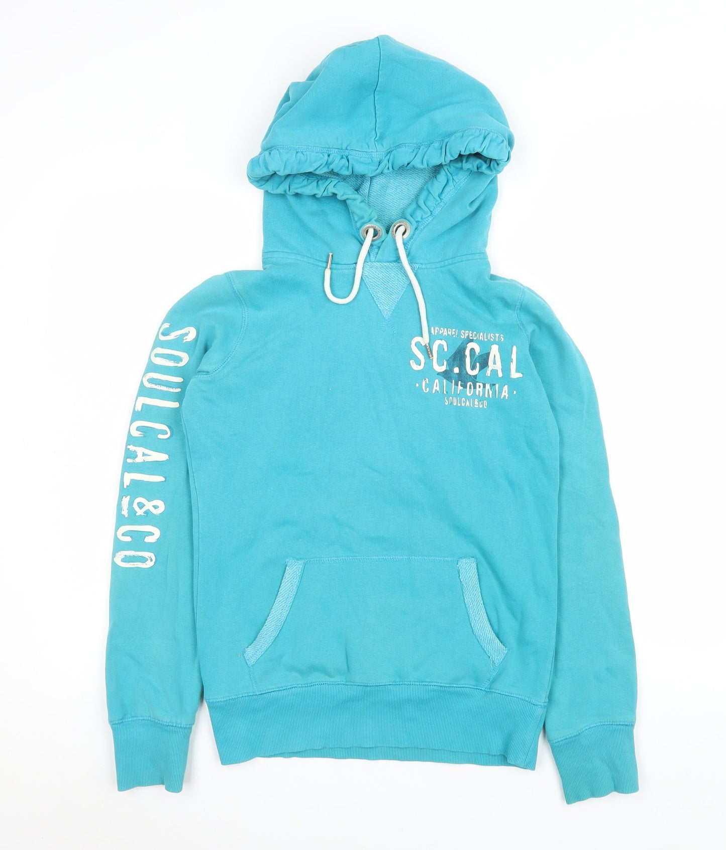SoulCal & Co Women's Blue Pullover Hoodie Size 6 Cotton Blend