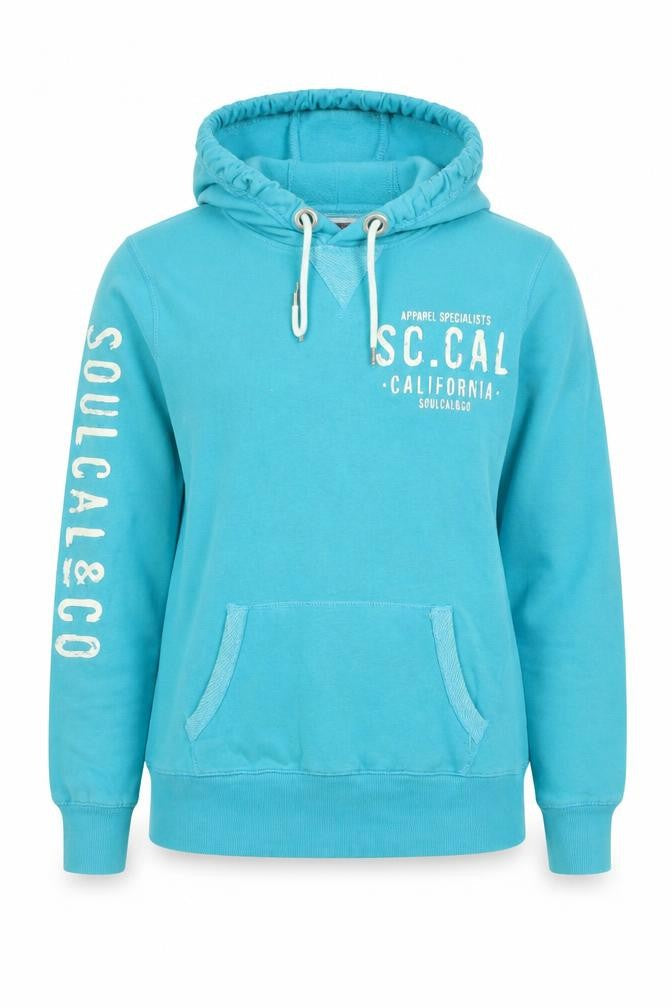 SoulCal & Co Women's Blue Pullover Hoodie Size 6 Cotton Blend