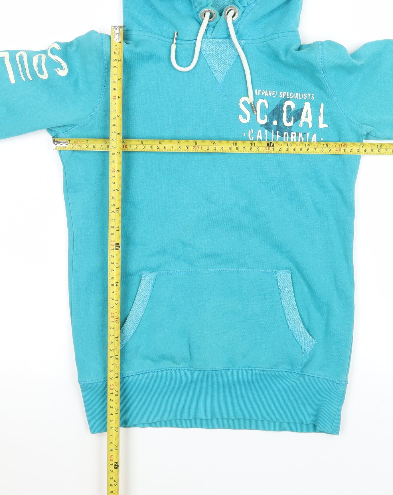 SoulCal & Co Women's Blue Pullover Hoodie Size 6 Cotton Blend
