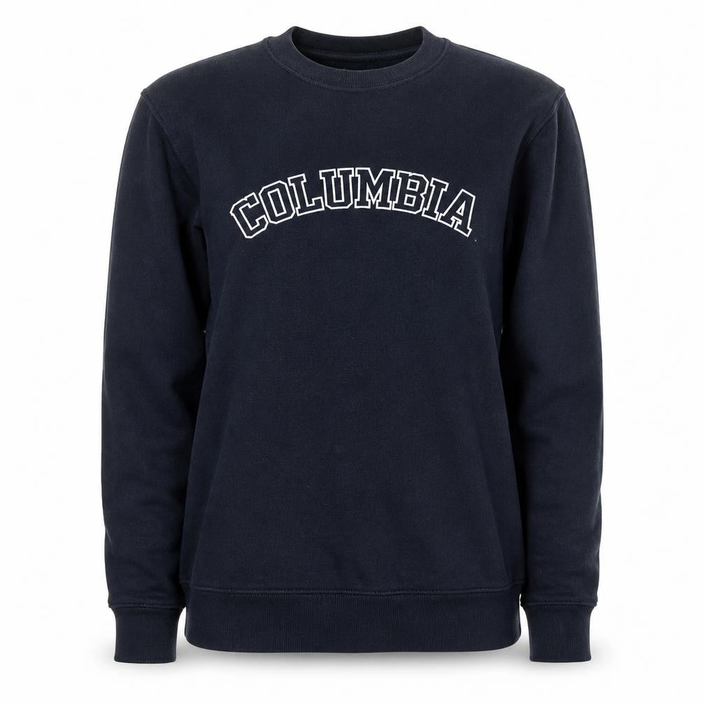 PrettyLittleThing Womens Black Columbia Logo Pullover Sweatshirt Size S