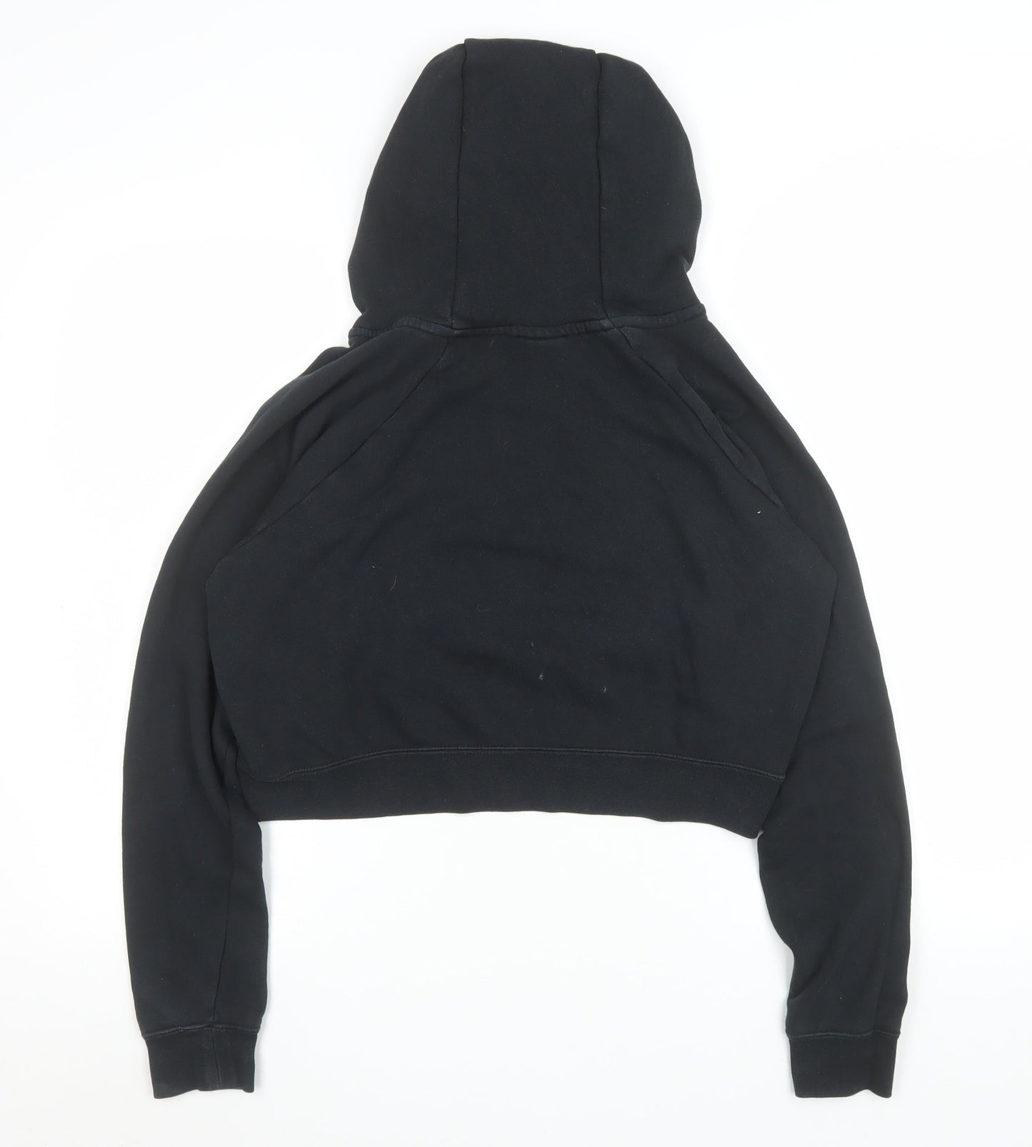 Nike Women's Black Cropped Pullover Hoodie Size M