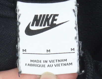 Nike Women's Black Cropped Pullover Hoodie Size M