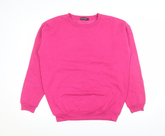 PrettyLittleThing Women's Pink Pullover Sweatshirt Size S