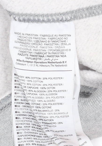 Nike Women’s Grey Small Pullover Hoodie with Logo