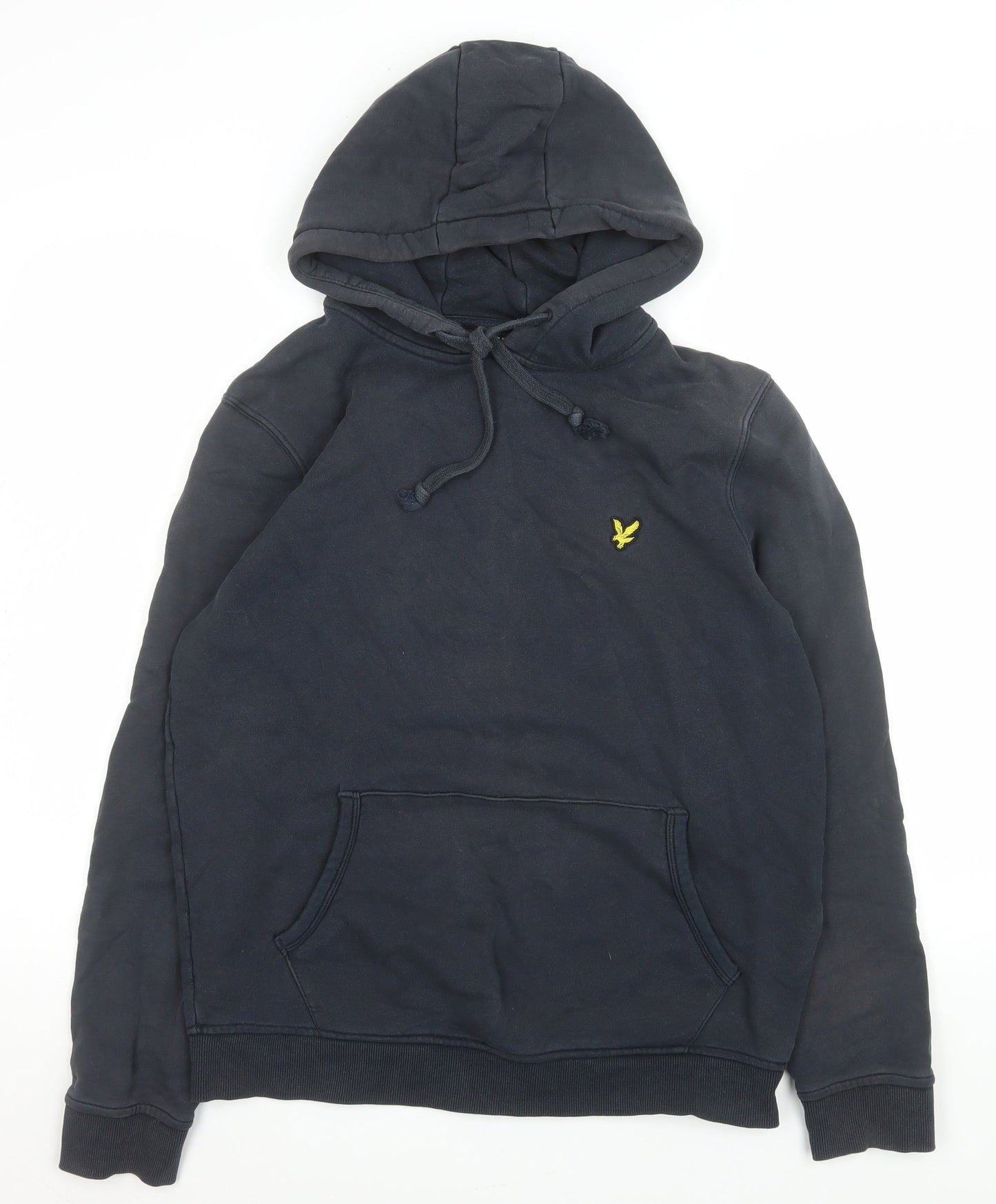 Mens UK L Regular Lyle & Scott Blue Pullover Hoodie