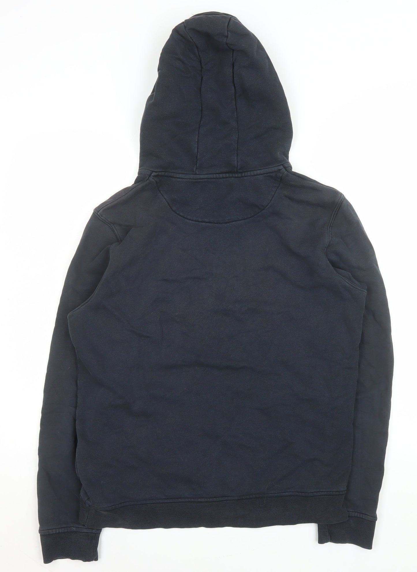 Mens UK L Regular Lyle & Scott Blue Pullover Hoodie